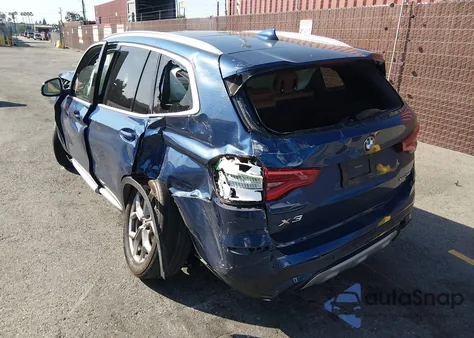 2020 BMW X3 Sdrive30I z USA, uszkodzony, nr VIN 5UXTY3C00LLU72820